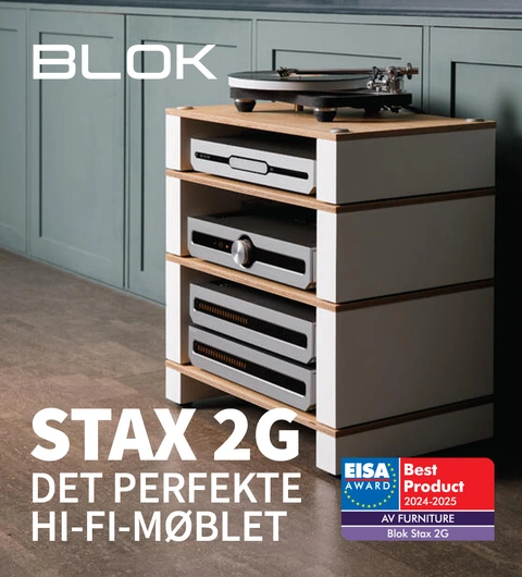 Blok Stax 2g hi-fi-møbel lifestyle banner